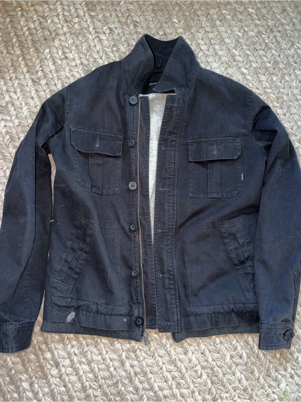 Tavik Black Military-Style Button Jacket